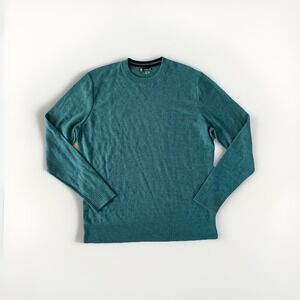 Smartwool Men's M Crewneck Sweater Merino Wool Blend Emerald Green Outdoor